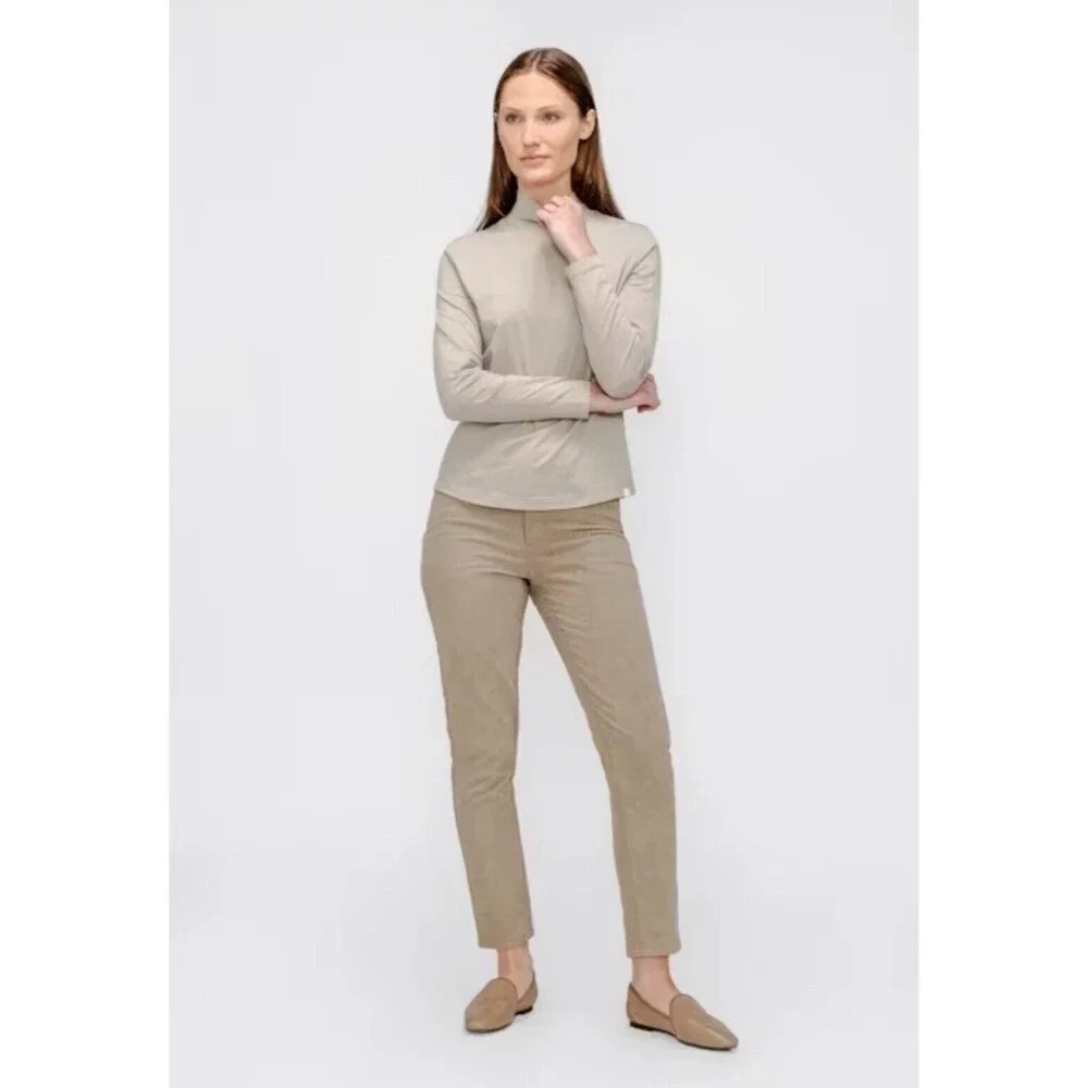 Ministry Of Supply Kinetic Pant Women's 0 Sand Corduroy 5-Pocket High Rise Ankle - Picture 1 of 9